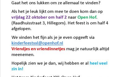 Kinderfeest in Herfstvakantie